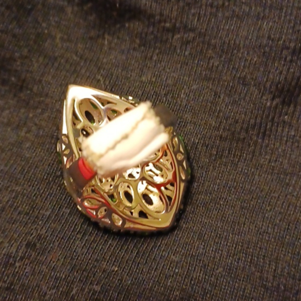 Chrome diopside ring. - Picture 10 of 10